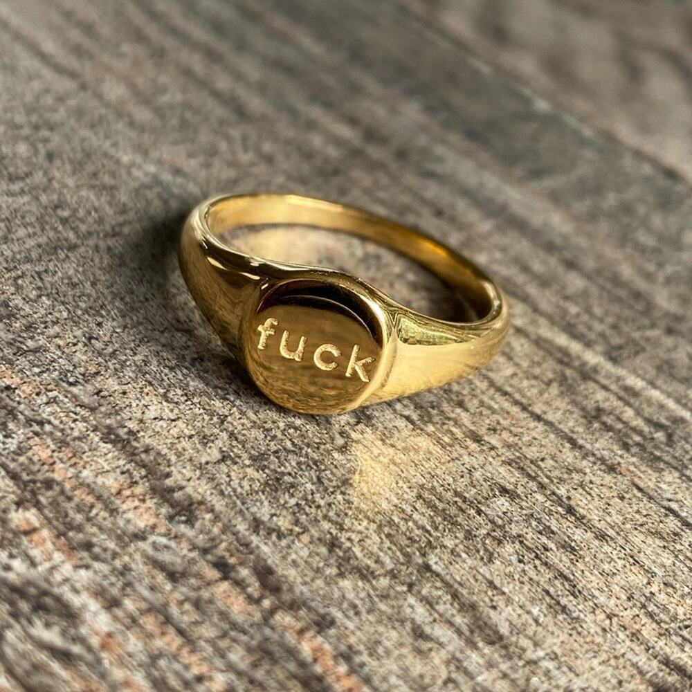 NEW F**k Signet Ring - Picture 5 of 7